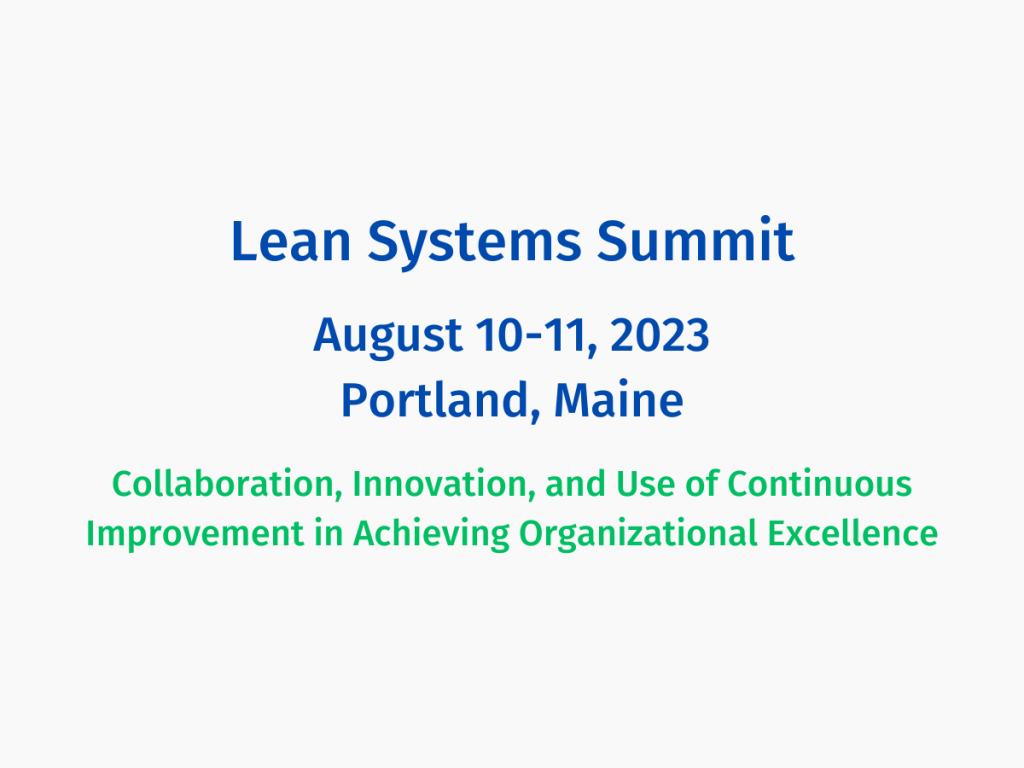 Lean Systems Summit Event Information Card